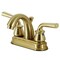 Kingston Brass 4" Centerset Bathroom Faucet with Pop-Up Drain, Brushed Brass KB5617RXL - alternate 1